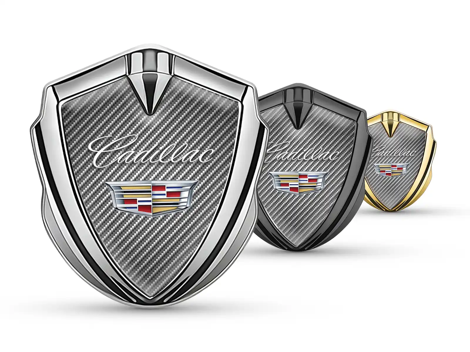 Cadillac Abzeichen Selbstklebend Tuning Stil Glänzend Top